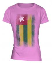 Togo Faded Flag Ladies T-Shirt