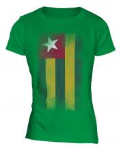 Togo Faded Flag Ladies T-Shirt