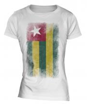 Togo Faded Flag Ladies T-Shirt