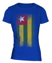 Togo Faded Flag Ladies T-Shirt