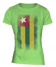 Togo Faded Flag Ladies T-Shirt