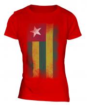 Togo Faded Flag Ladies T-Shirt