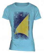 Tokelau Faded Flag Ladies T-Shirt