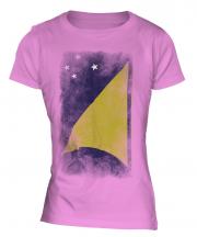 Tokelau Faded Flag Ladies T-Shirt