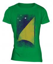 Tokelau Faded Flag Ladies T-Shirt