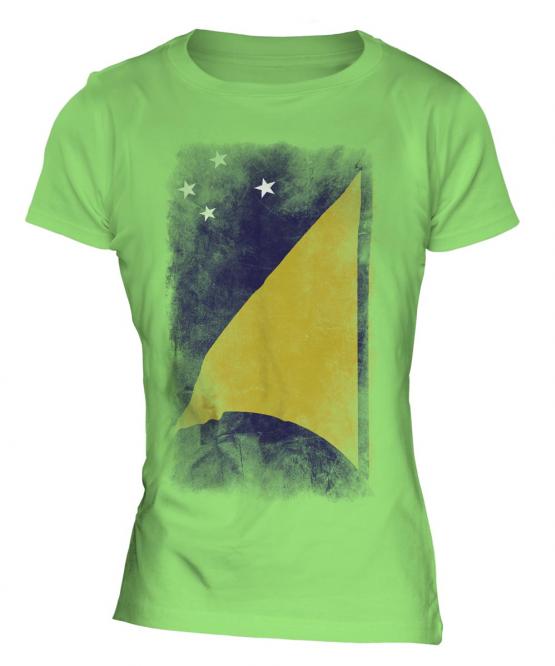 Tokelau Faded Flag Ladies T-Shirt