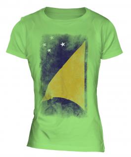 Tokelau Faded Flag Ladies T-Shirt