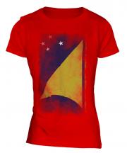 Tokelau Faded Flag Ladies T-Shirt