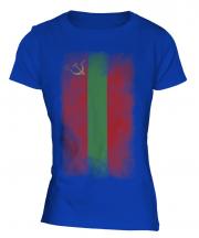 Transnistria Faded Flag Ladies T-Shirt