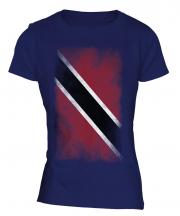Trinidad And Tobago Faded Flag Ladies T-Shirt