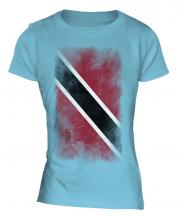 Trinidad And Tobago Faded Flag Ladies T-Shirt
