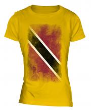 Trinidad And Tobago Faded Flag Ladies T-Shirt