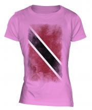 Trinidad And Tobago Faded Flag Ladies T-Shirt
