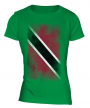 Trinidad And Tobago Faded Flag Ladies T-Shirt