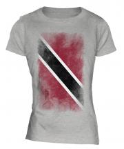 Trinidad And Tobago Faded Flag Ladies T-Shirt