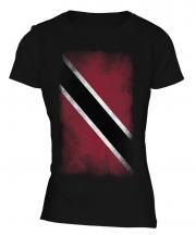 Trinidad And Tobago Faded Flag Ladies T-Shirt