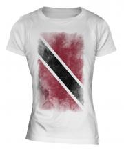 Trinidad And Tobago Faded Flag Ladies T-Shirt