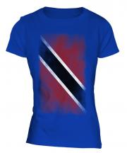 Trinidad And Tobago Faded Flag Ladies T-Shirt