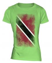 Trinidad And Tobago Faded Flag Ladies T-Shirt