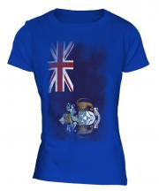 Tristan Da Cunha Faded Flag Ladies T-Shirt