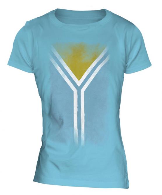 Tuva Faded Flag Ladies T-Shirt