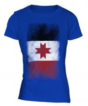 Udmurtia Faded Flag Ladies T-Shirt