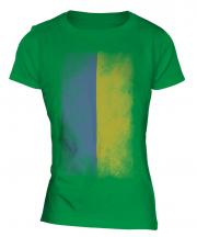 Ukraine Faded Flag Ladies T-Shirt