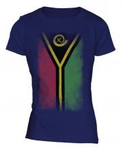 Vanuatu Faded Flag Ladies T-Shirt