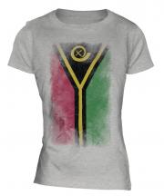 Vanuatu Faded Flag Ladies T-Shirt