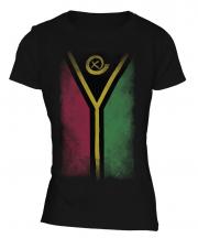 Vanuatu Faded Flag Ladies T-Shirt