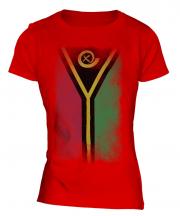 Vanuatu Faded Flag Ladies T-Shirt
