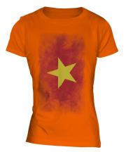 Vietnam Faded Flag Ladies T-Shirt