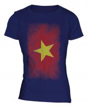 Vietnam Faded Flag Ladies T-Shirt