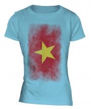 Vietnam Faded Flag Ladies T-Shirt