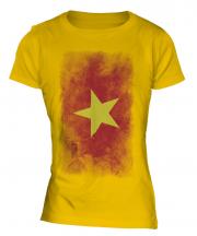 Vietnam Faded Flag Ladies T-Shirt