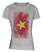 Vietnam Faded Flag Ladies T-Shirt