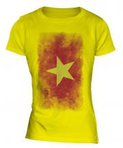 Vietnam Faded Flag Ladies T-Shirt