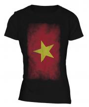 Vietnam Faded Flag Ladies T-Shirt