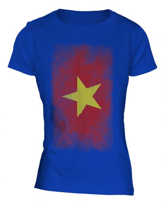 Vietnam Faded Flag Ladies T-Shirt