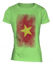 Vietnam Faded Flag Ladies T-Shirt