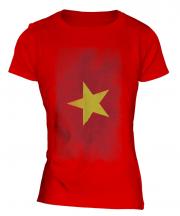 Vietnam Faded Flag Ladies T-Shirt
