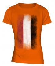 Yemen Faded Flag Ladies T-Shirt
