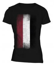 Yemen Faded Flag Ladies T-Shirt