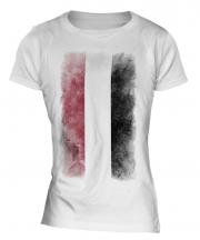 Yemen Faded Flag Ladies T-Shirt