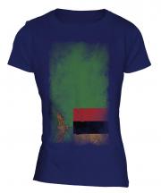 Zambia Faded Flag Ladies T-Shirt
