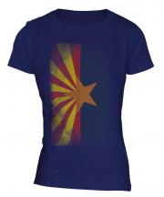 Arizona State Faded Flag Ladies T-Shirt
