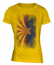 Arizona State Faded Flag Ladies T-Shirt