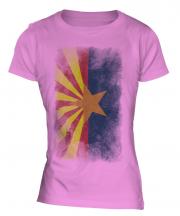 Arizona State Faded Flag Ladies T-Shirt