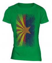 Arizona State Faded Flag Ladies T-Shirt