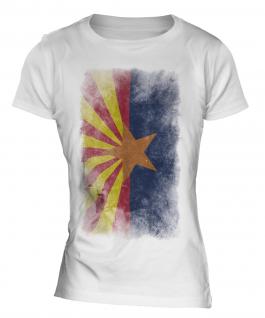 Arizona State Faded Flag Ladies T-Shirt